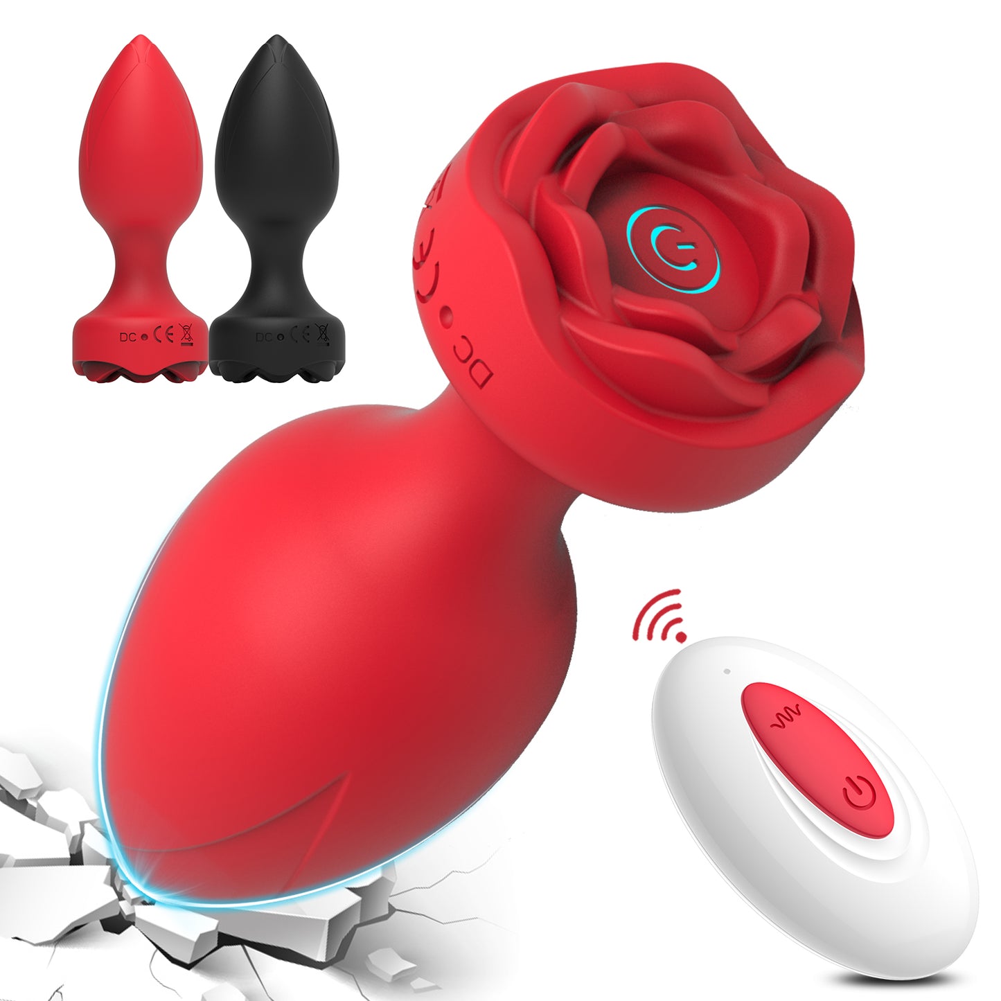 Bangor Rose-Anal Plug Vibration Remote Control APP