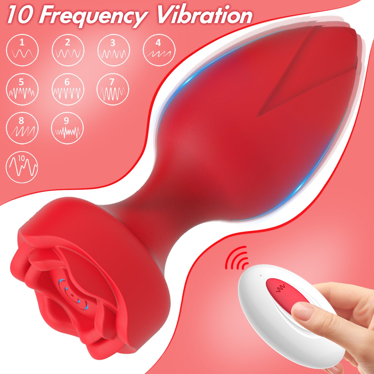 Bangor Rose-Anal Plug Vibration Remote Control APP