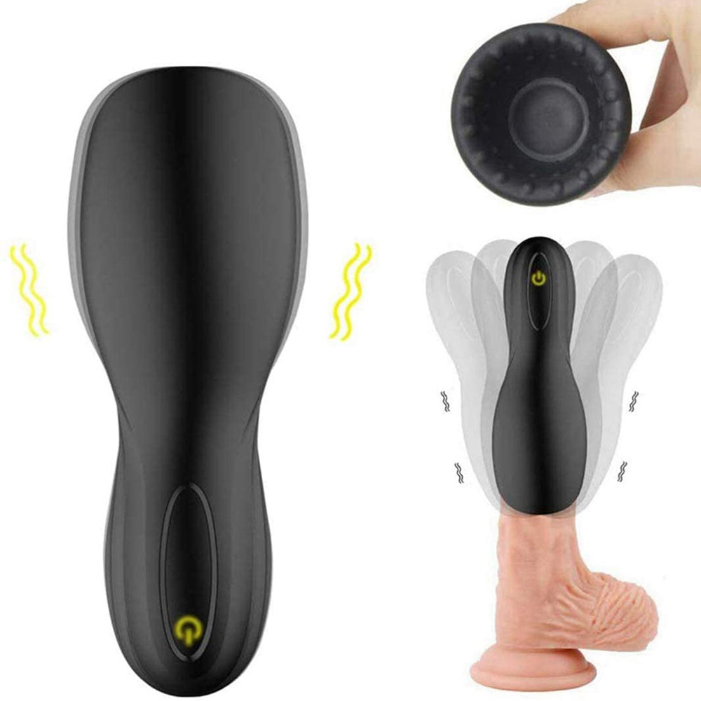 Black Shark Automatic Male Masturbator - 10 Modes Of Vibration