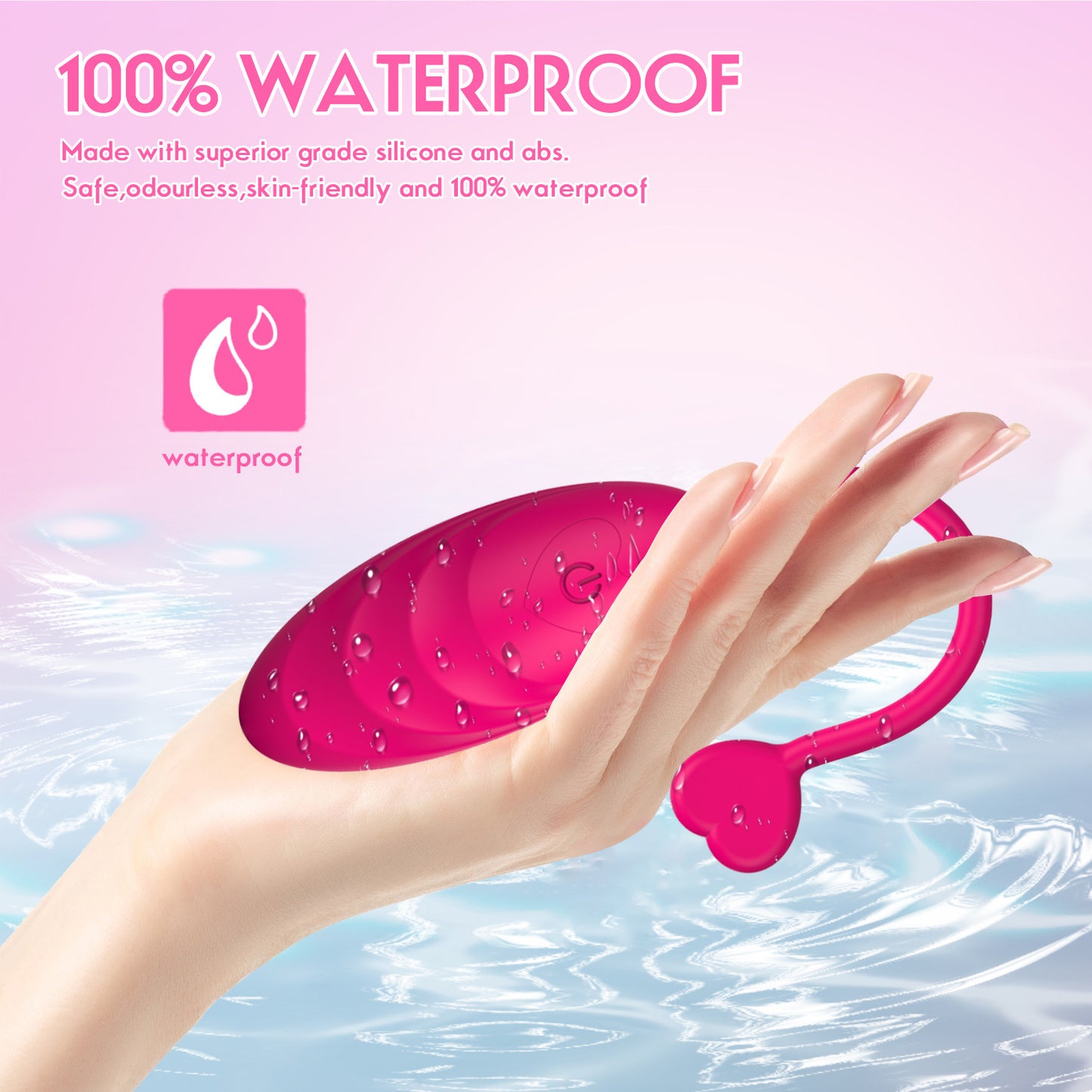 Wireless remote control tadpole sexy heart-shaped vibrator for female masturbation vibrator