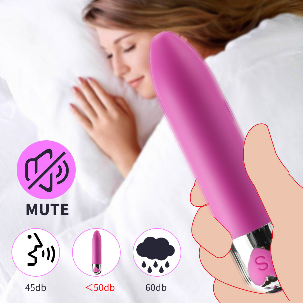 Lipstick bullet mini vibrating heart-shaped egg AV vibration massage stick rechargeable for women