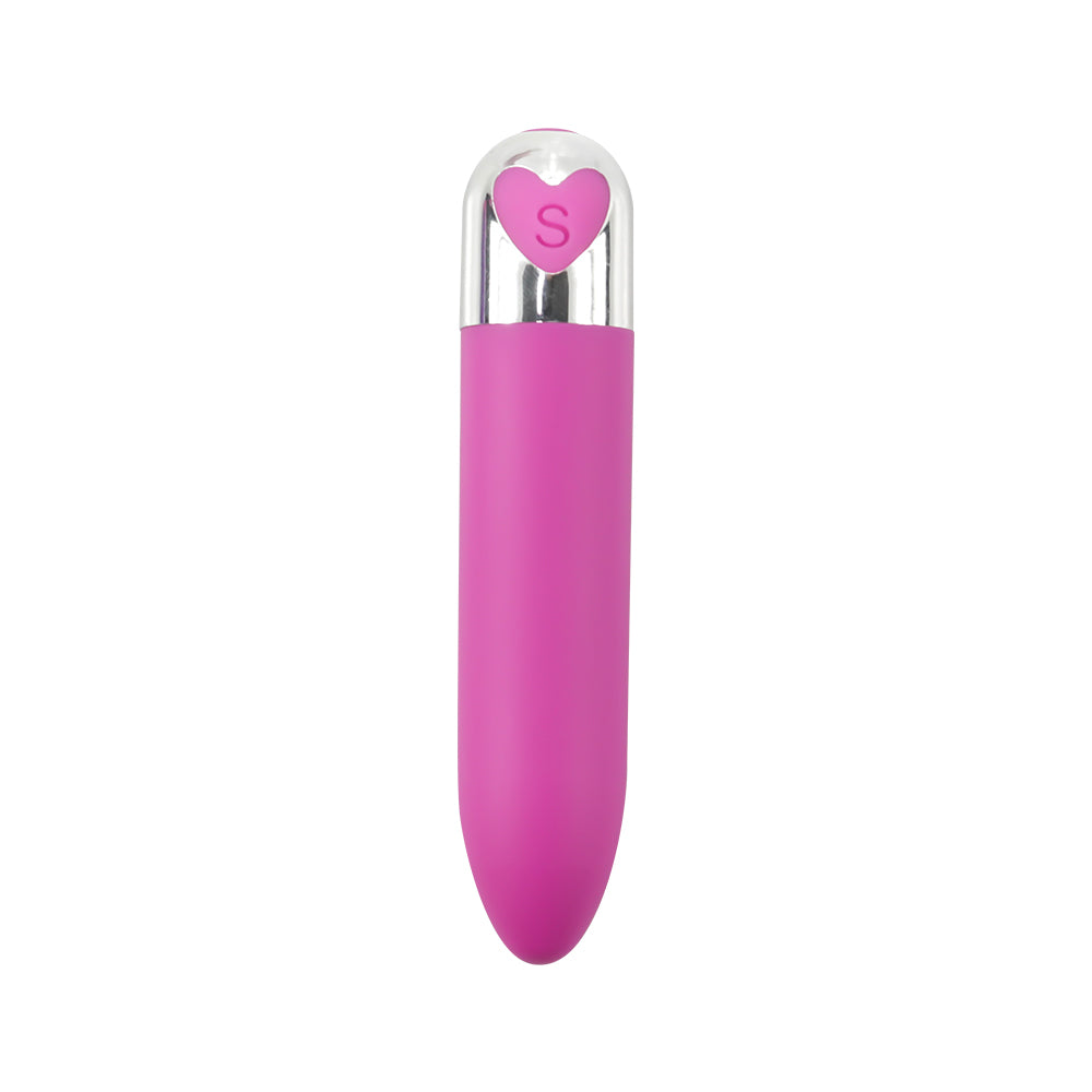 Lipstick bullet mini vibrating heart-shaped egg AV vibration massage stick rechargeable for women