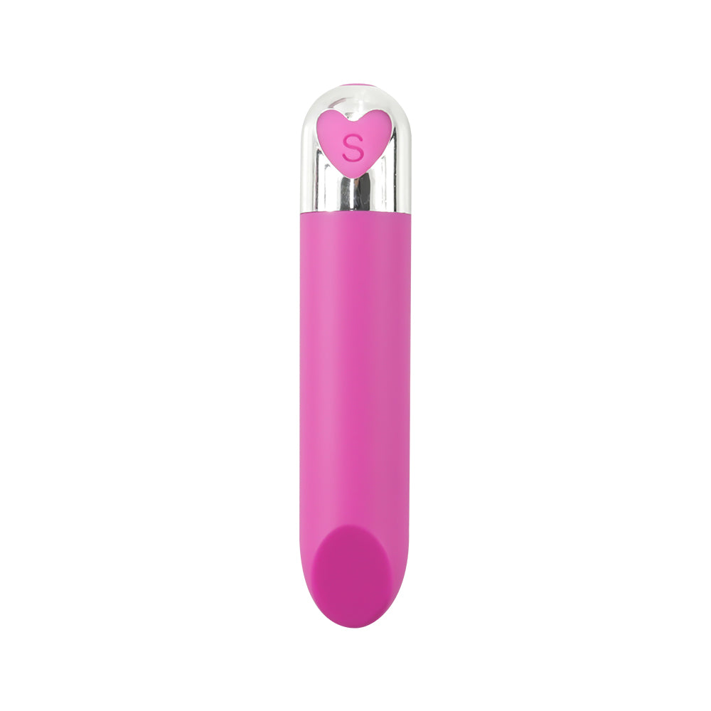 Lipstick bullet mini vibrating heart-shaped egg AV vibration massage stick rechargeable for women