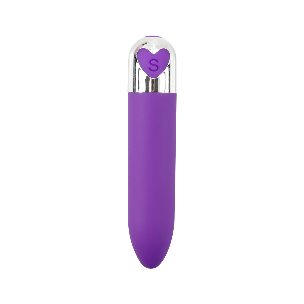 Lipstick bullet mini vibrating heart-shaped egg AV vibration massage stick rechargeable for women