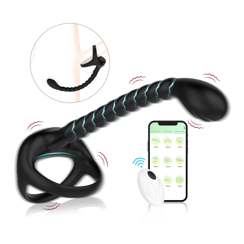 APP Remote Vibration Lock Ring Sex Toys for Couples