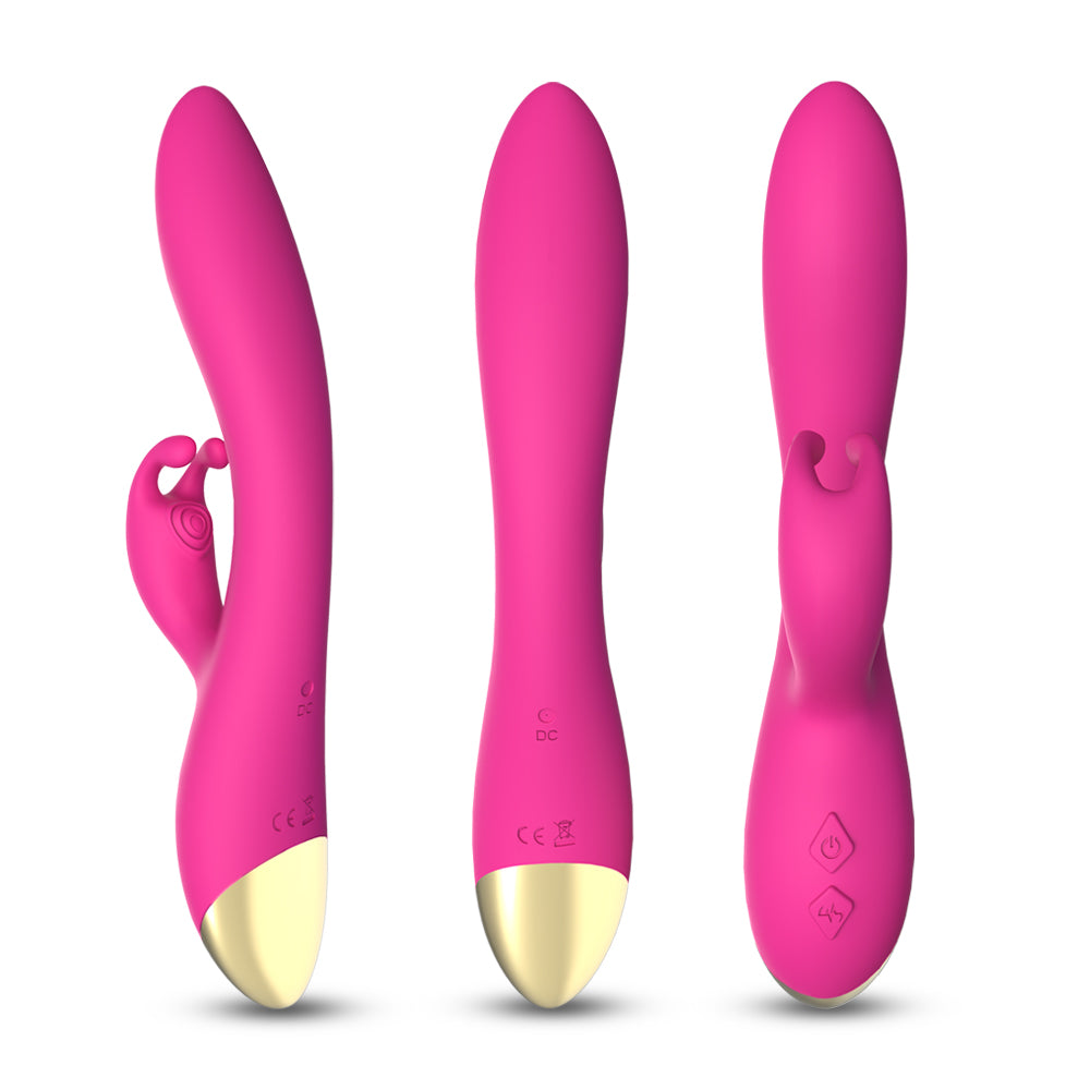 Silicone rechargeable double-headed G-spot vibrator sex toys adult female silent masturbation device