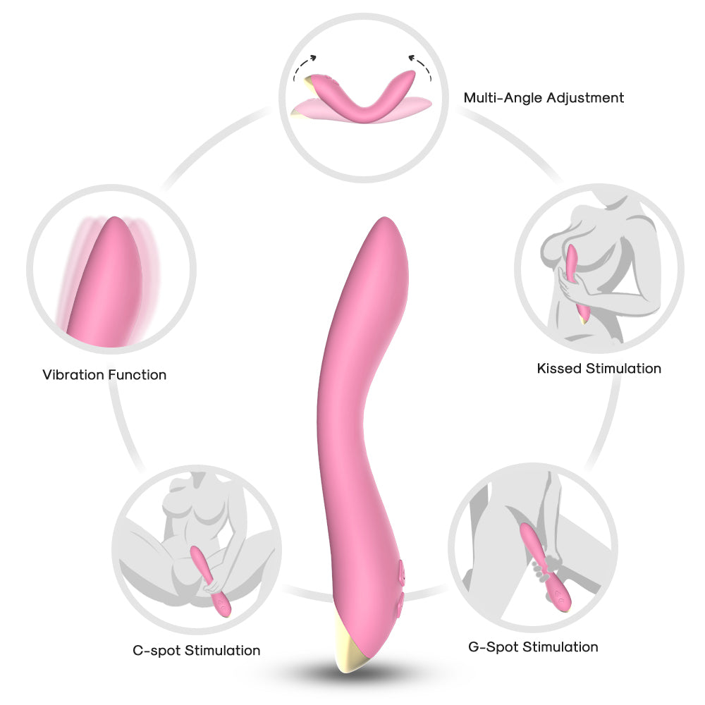 Flamingo Silicone USB Charging Mute Vibrating Sex Toys Female Masturbation Vibrator