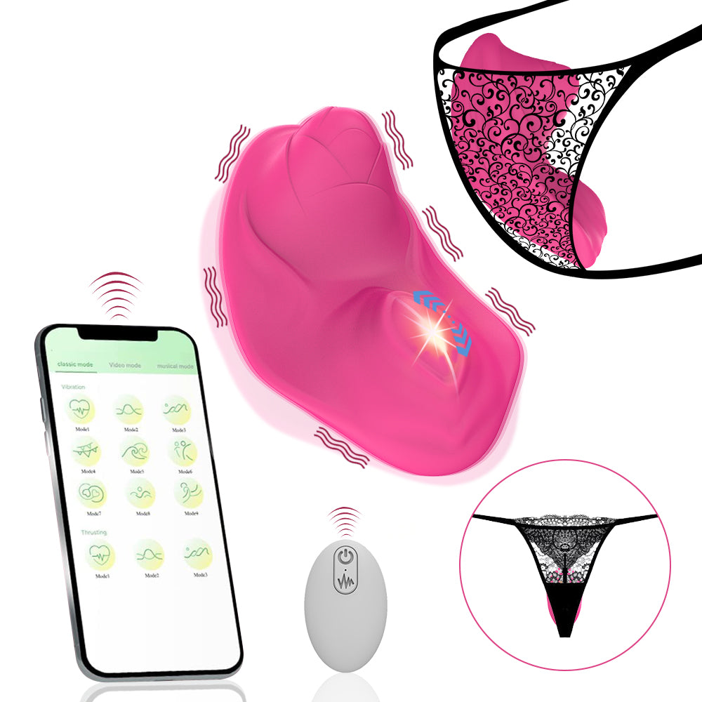 Rose flower ball charging APP remote control wireless vibration wearable female masturbation device adult products