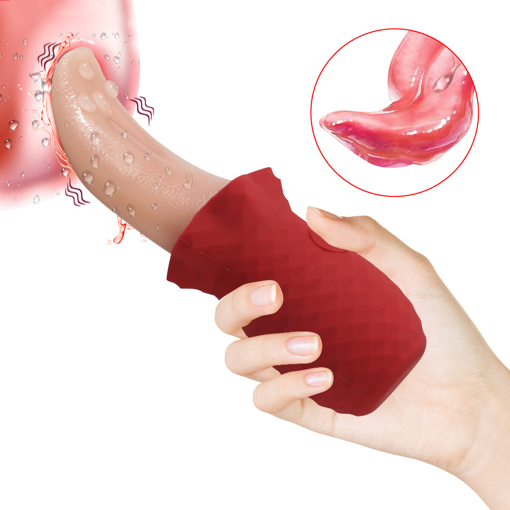 Simulated tongue licking masturbation device rechargeable for female swinging vibration egg jumping adult toy