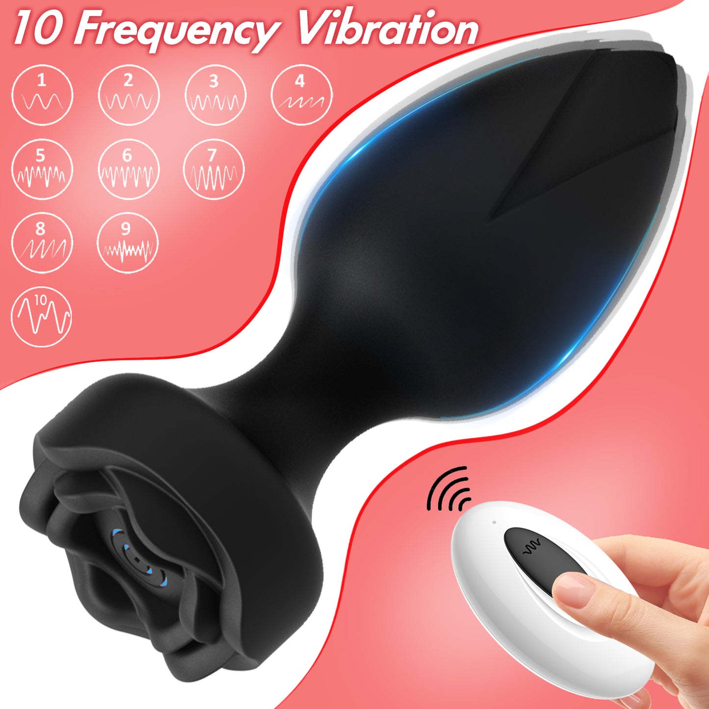 Bangor Rose-Anal Plug Vibration Remote Control APP