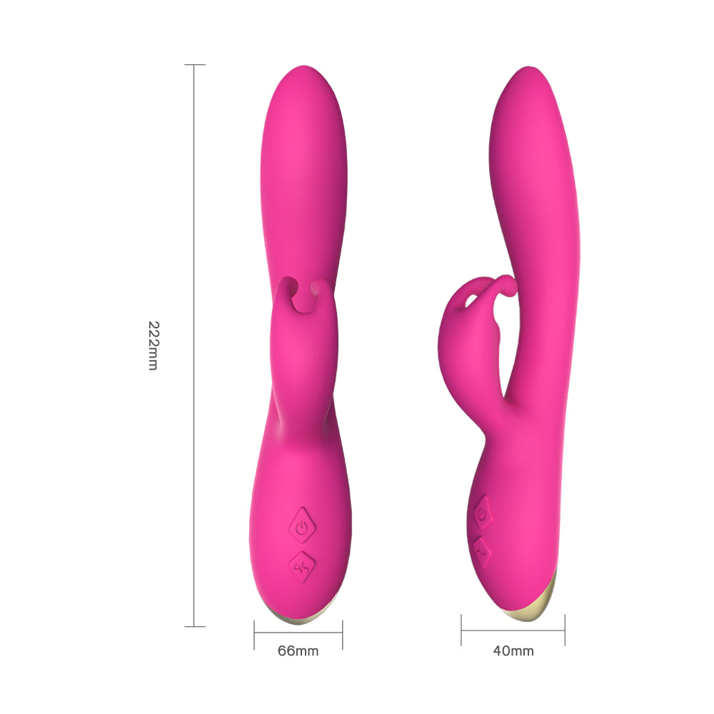 Silicone rechargeable double-headed G-spot vibrator sex toys adult female silent masturbation device