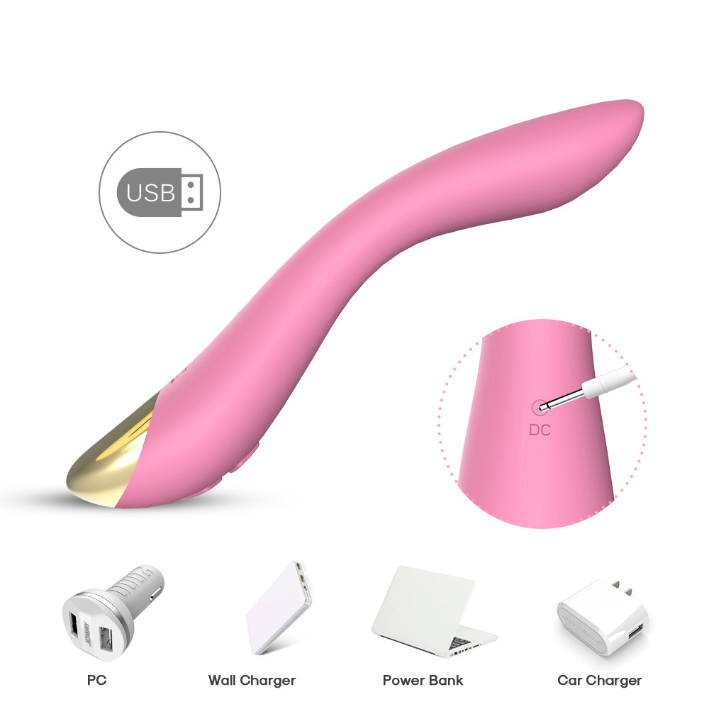 Flamingo Silicone USB Charging Mute Vibrating Sex Toys Female Masturbation Vibrator