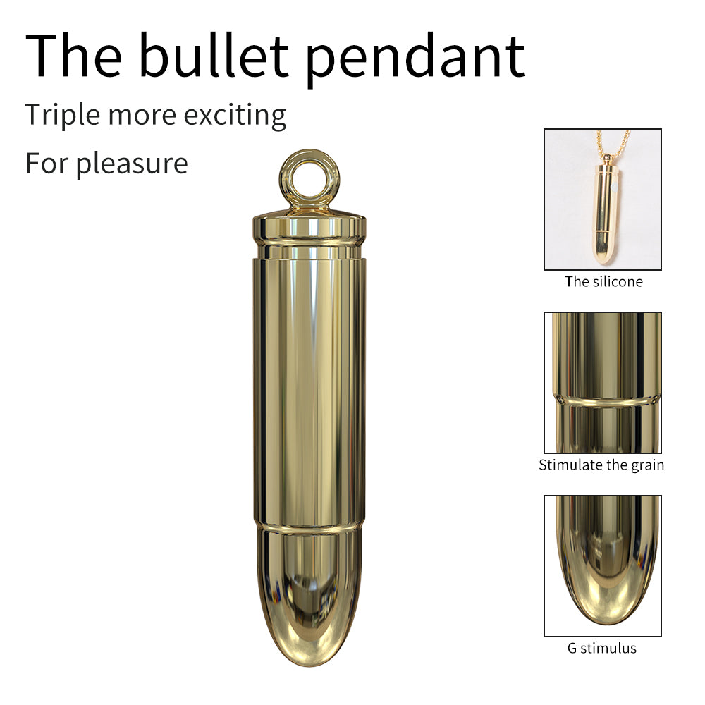 Bullet pendant vibrator mini jumping egg masturbation device for women