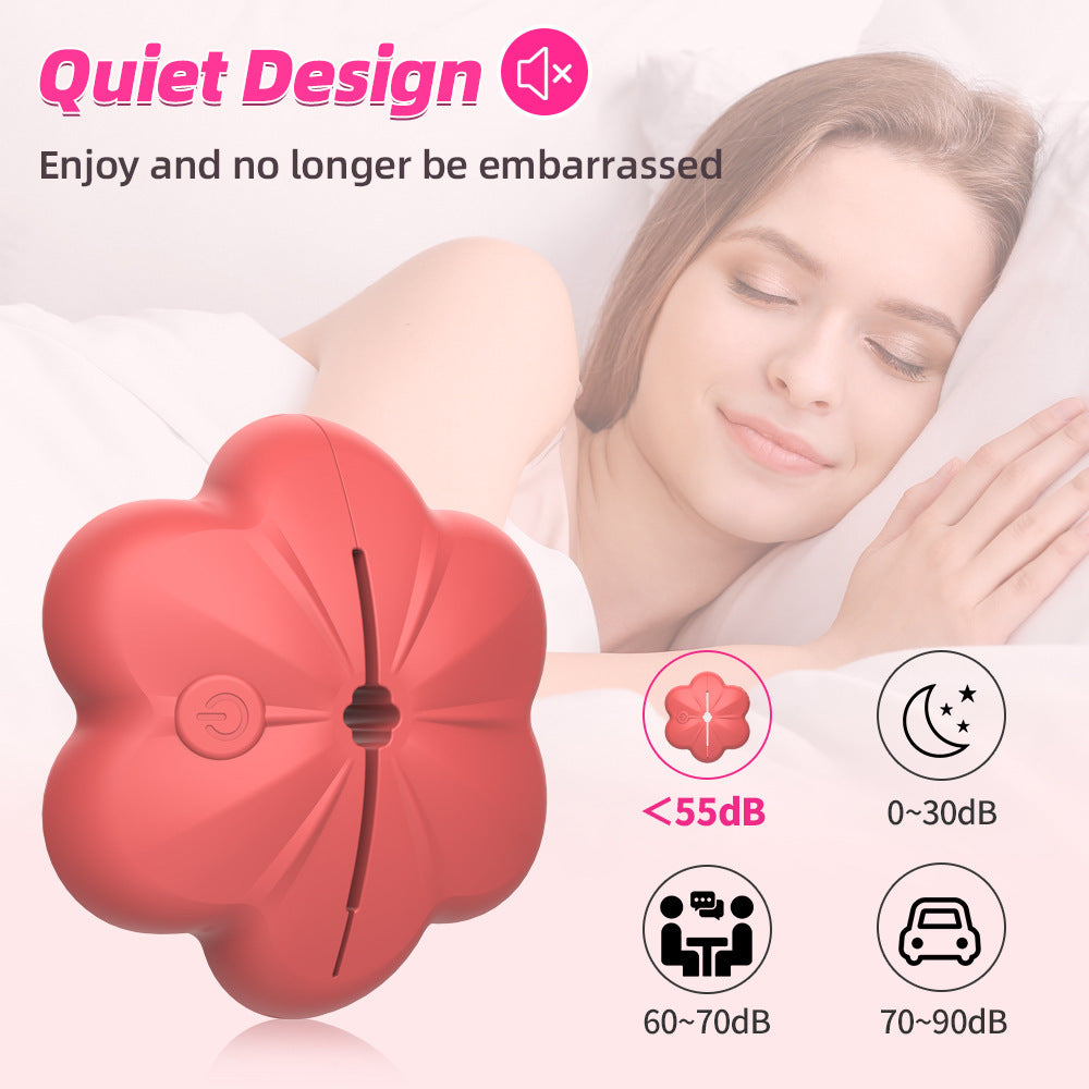 Flower Breasts - All-Inclusive Latex Clamp Vibrator - Nipple Clamps Female Sex Toys with 10 Vibration Modes