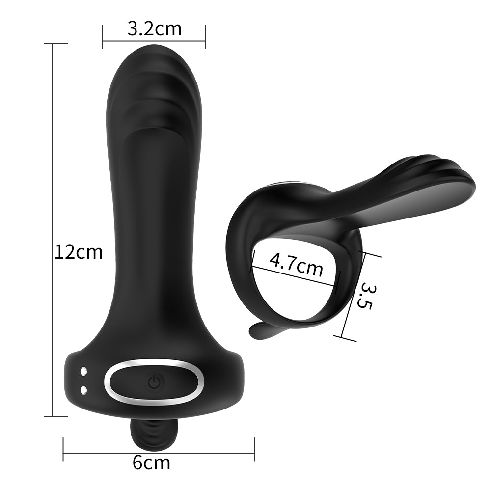 Cruise Couple Sex Toy APP Remote Control Delay Penis Vibration Lock Ring