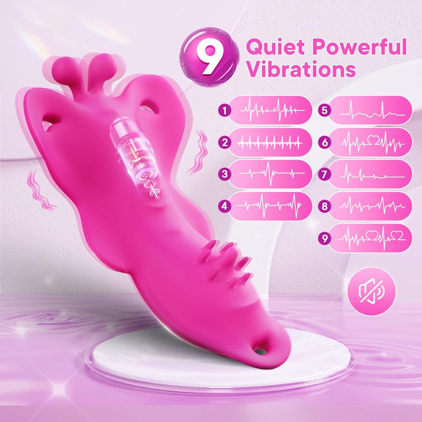 Happy Butterfly in the Deep- 9 Vibration Modes