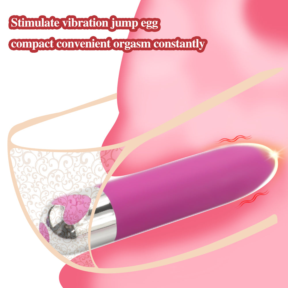 Lipstick bullet mini vibrating heart-shaped egg AV vibration massage stick rechargeable for women