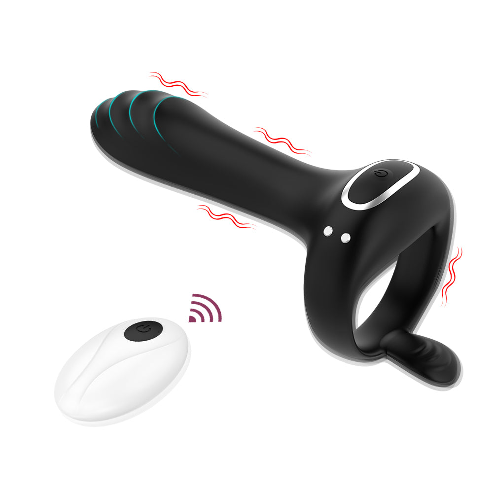 Cruise Couple Sex Toy APP Remote Control Delay Penis Vibration Lock Ring