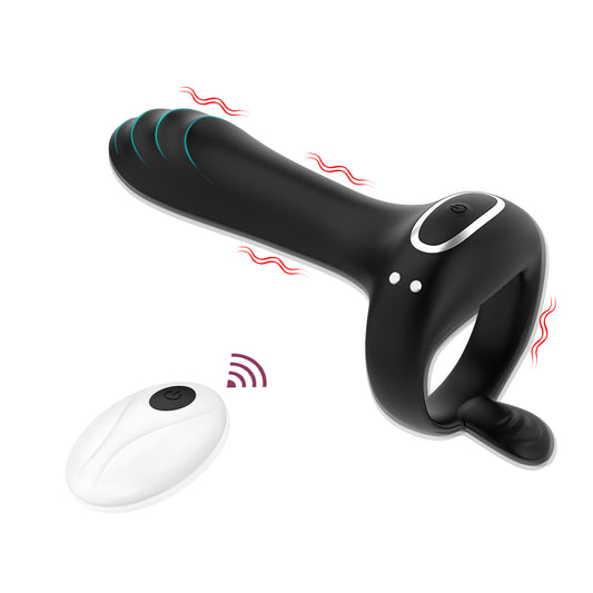 Cruise Couple Sex Toy APP Remote Control Delay Penis Vibration Lock Ring