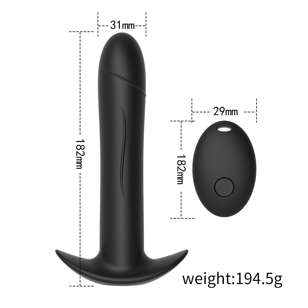 Telescopic Anal Plug Silicone Vibrator Sex Toy