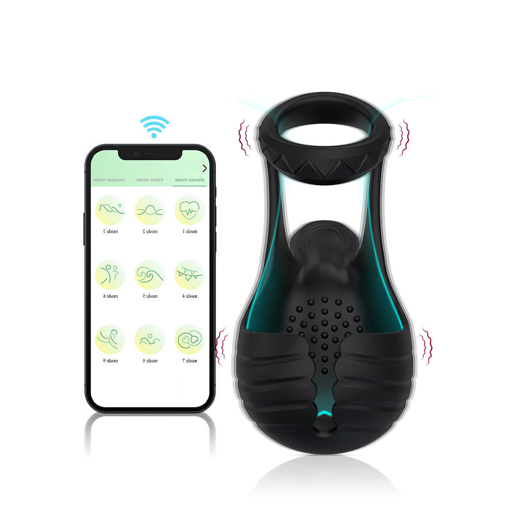 Charging APP Feitian Egg Delay Lock Egg Ring Egg Set Couple Supplies