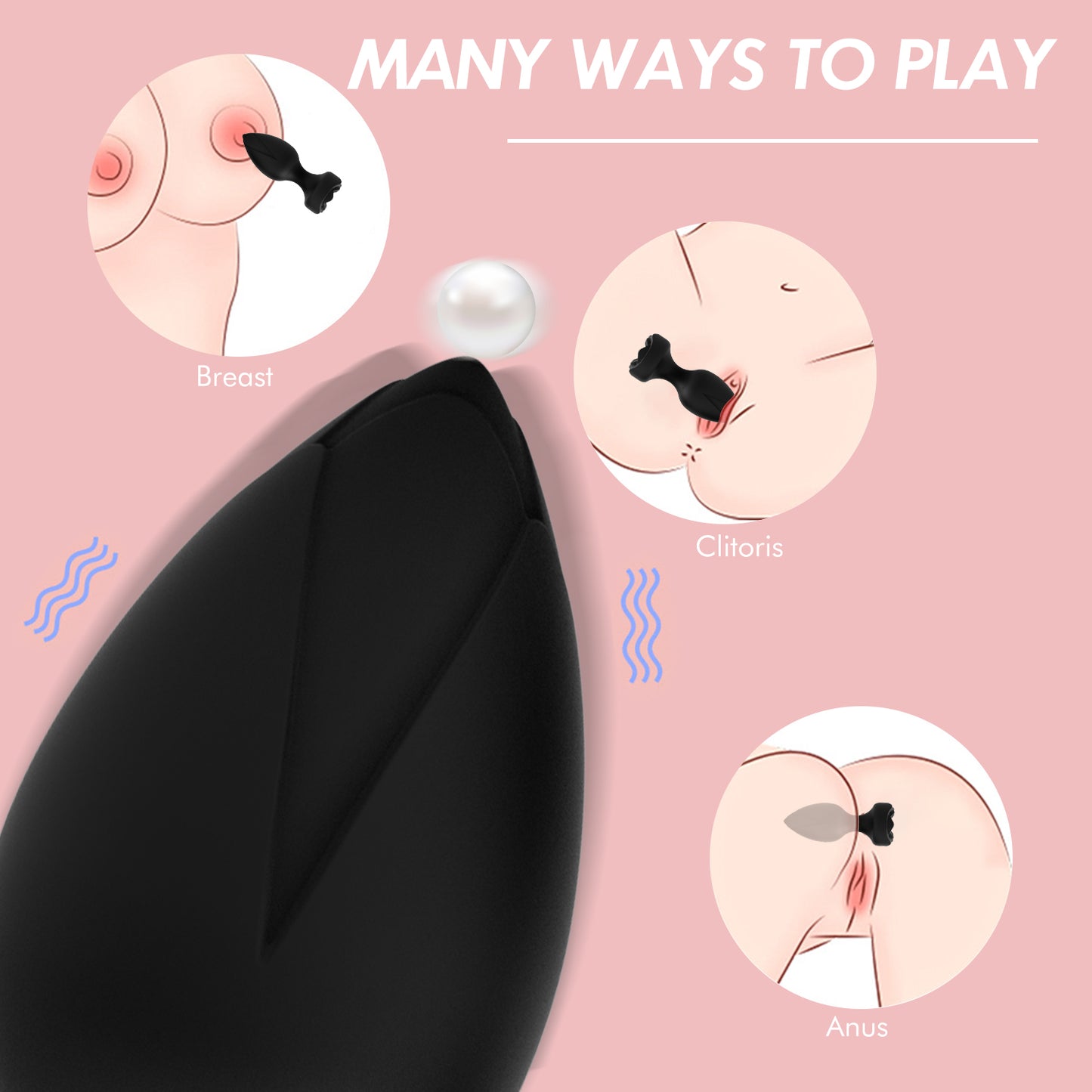 Bangor Rose-Anal Plug Vibration Remote Control APP