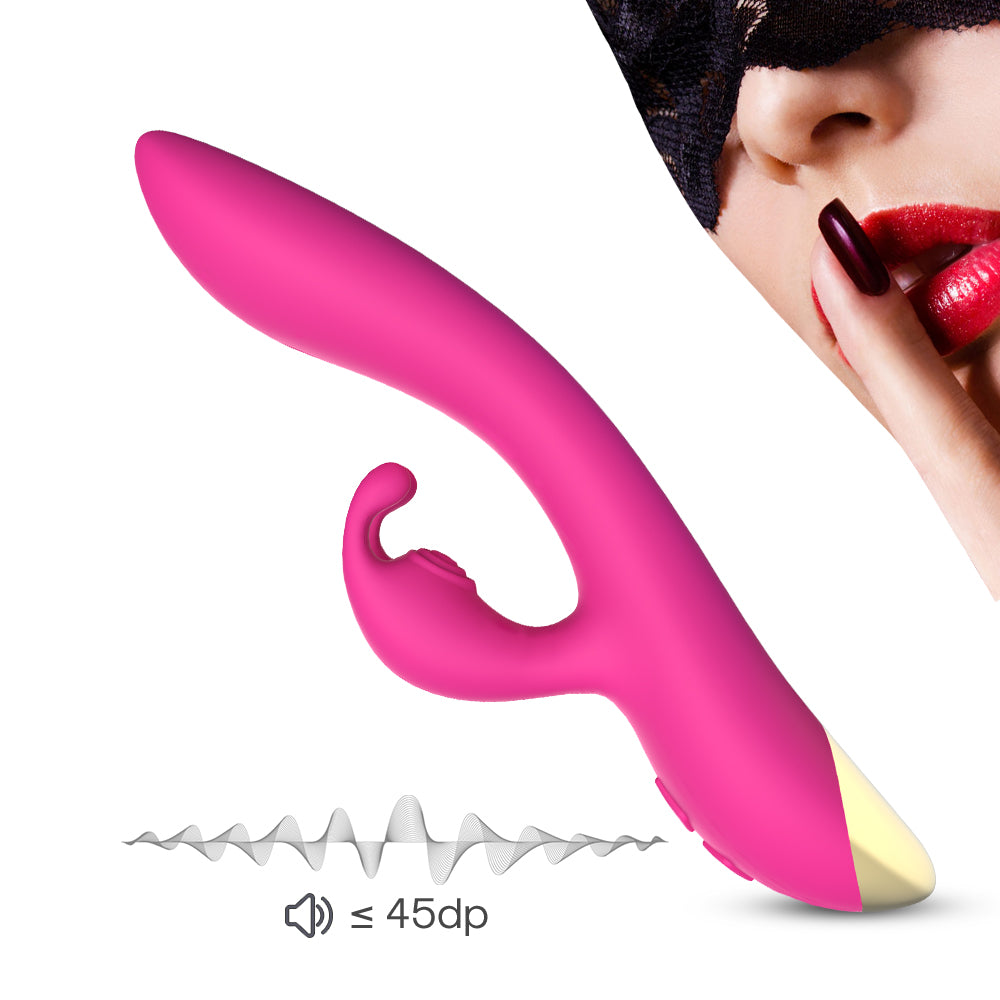 Silicone rechargeable double-headed G-spot vibrator sex toys adult female silent masturbation device