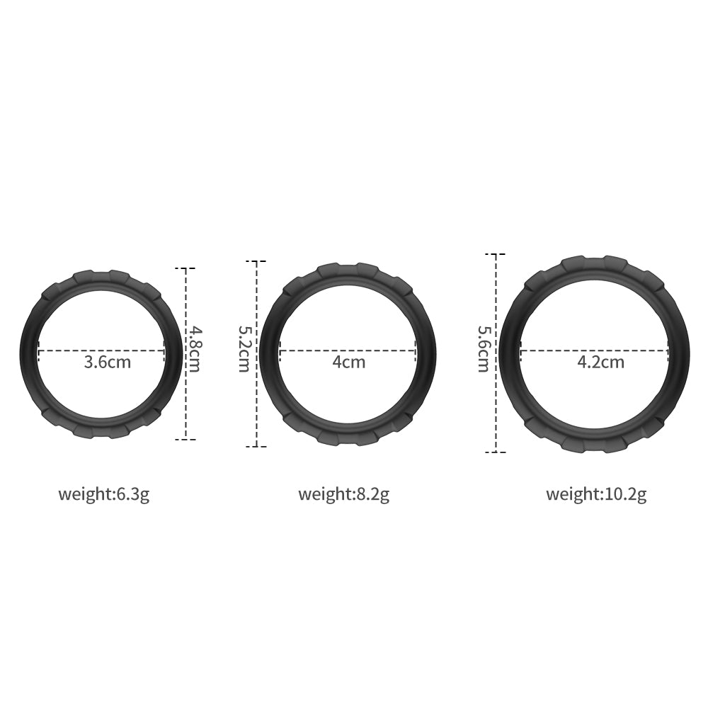 Silicone set time-delay lock fine ring couple sex toys foreskin resistance ring