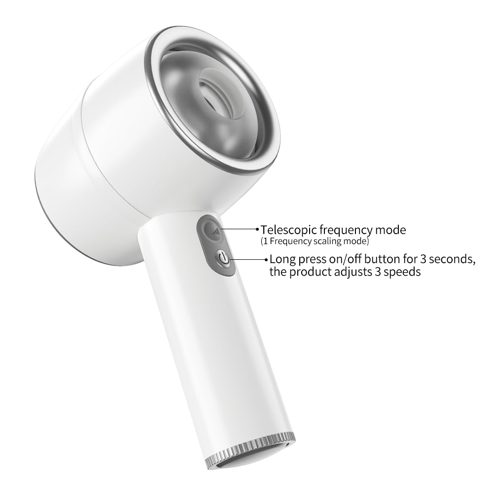 Round masturbation cup hand-held retractable rechargeable vibrating masturbator for men