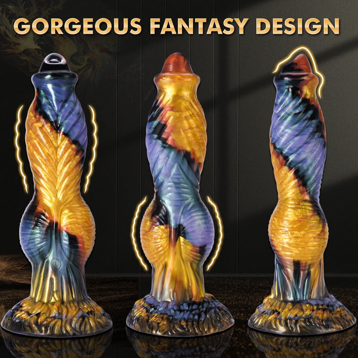 Celestial Phoenix Remote-Controlled Fantasy Dildo，Monster Big Dildo Upgraded App Remote Control Multi-Modes