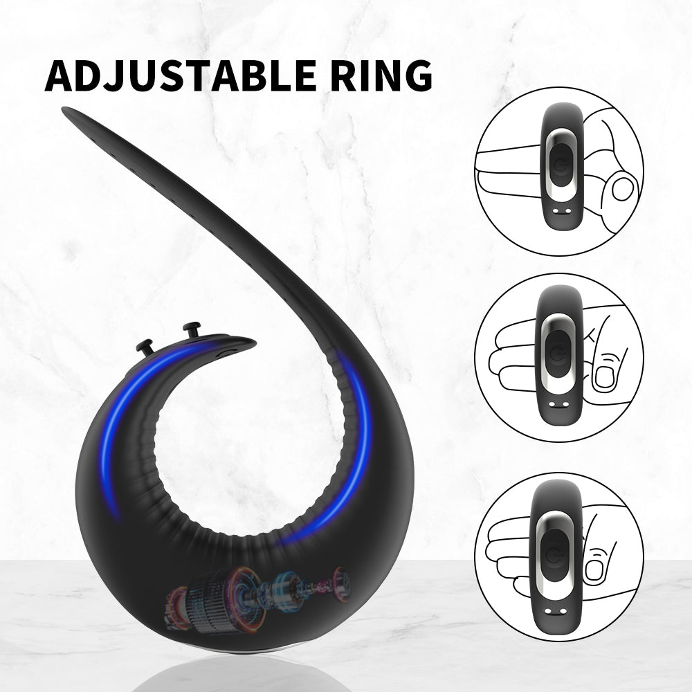 Strong shock belt lock fine ring for men anal plug massage vibrator wireless remote control