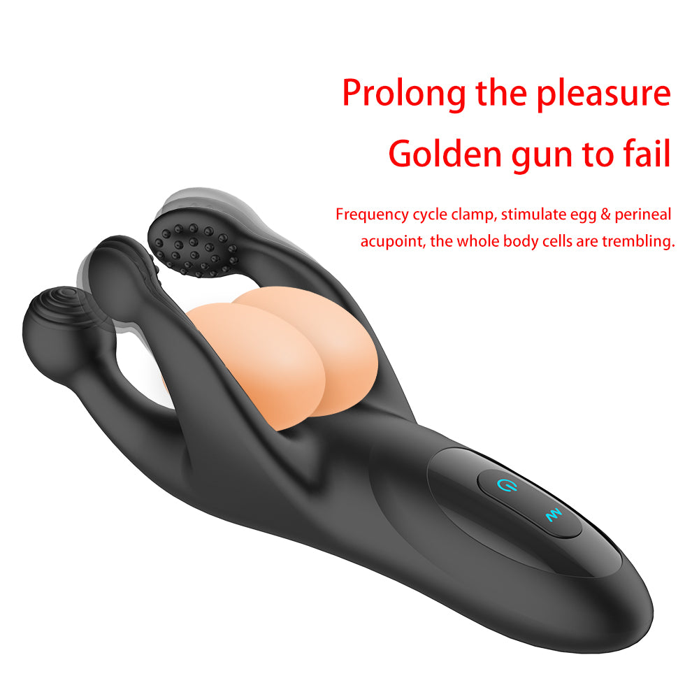 Odin three-prong slap vibrating egg prostate massager couple sex toys