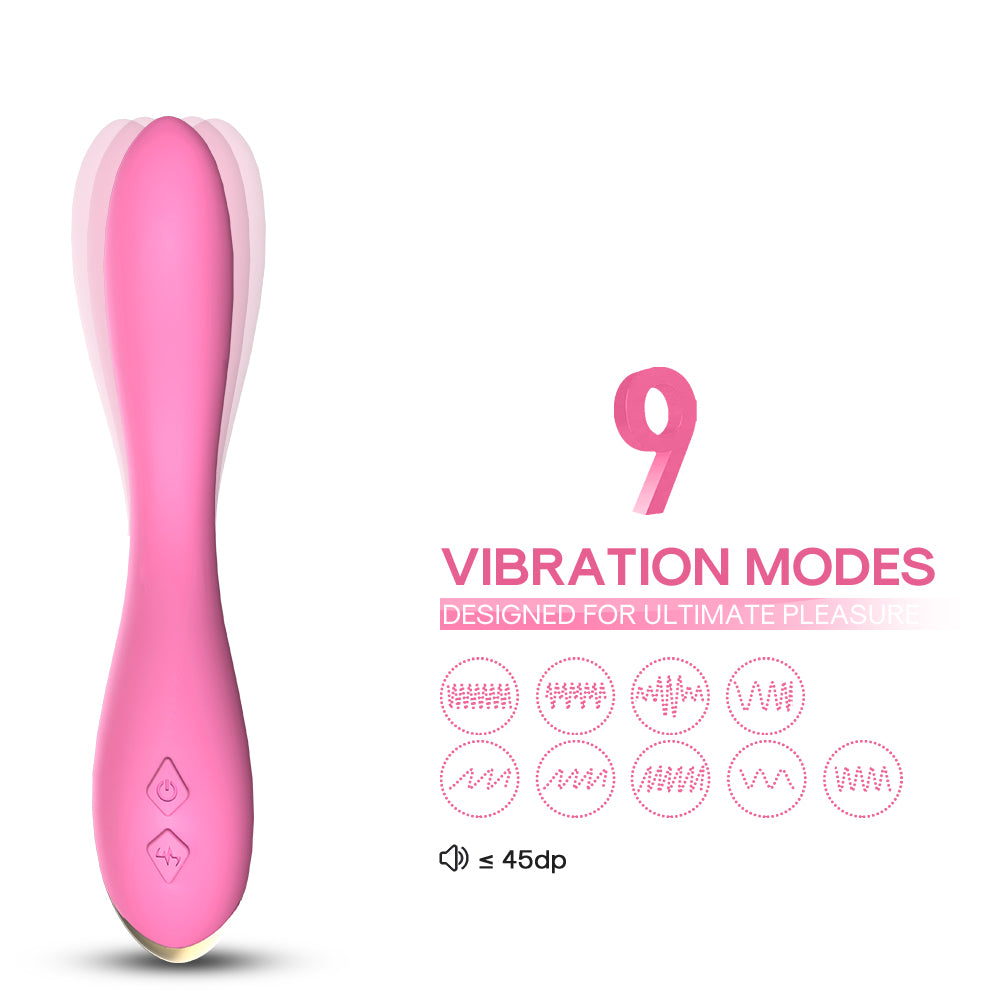 Flamingo Silicone USB Charging Mute Vibrating Sex Toys Female Masturbation Vibrator