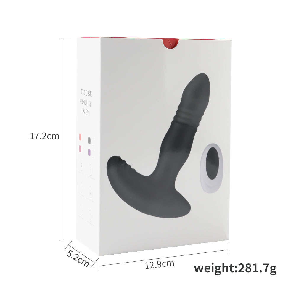 Wireless remote control prostate massager retractable anal plug for men