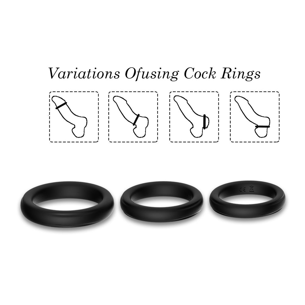 Male silicone ring lock fine ring men's penis ring fun adult sex toys