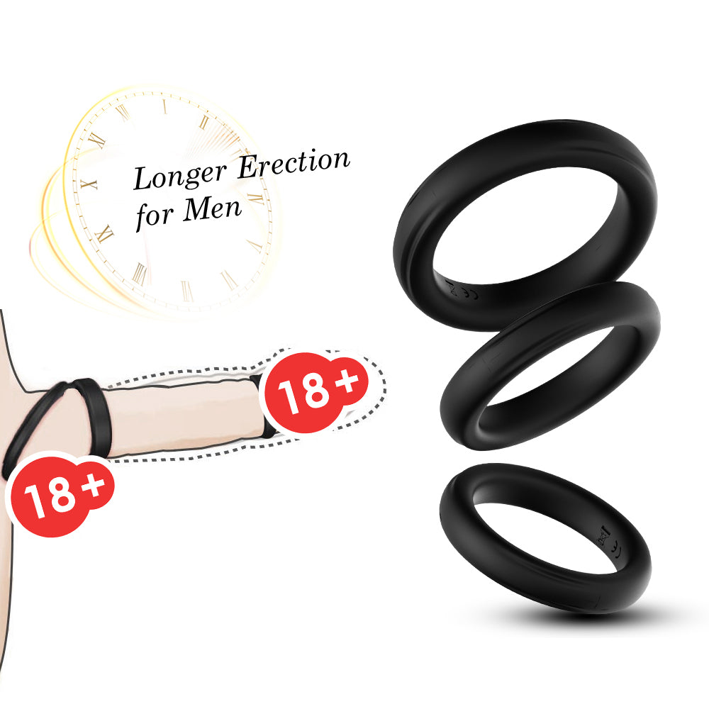 Male silicone ring lock fine ring men's penis ring fun adult sex toys