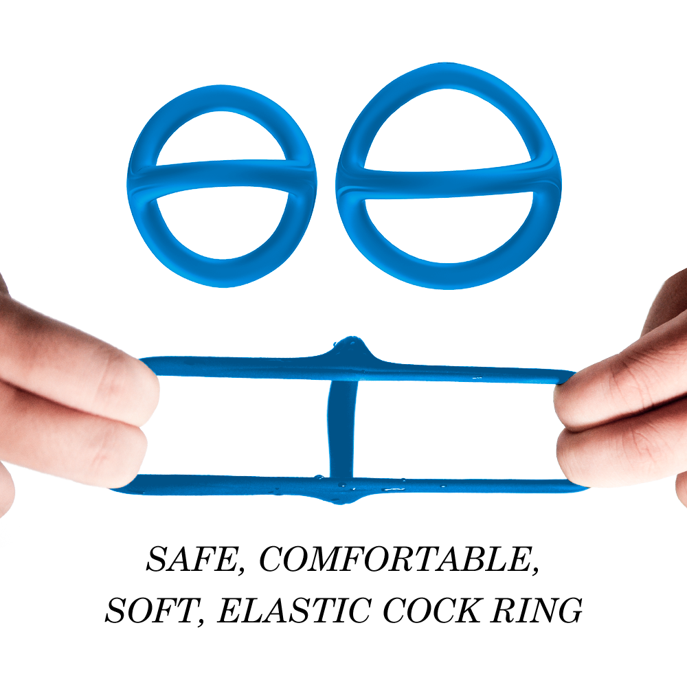 Male Y-shaped lock fine ring soft silicone three-ring male root bondage penis ring adult sex toys