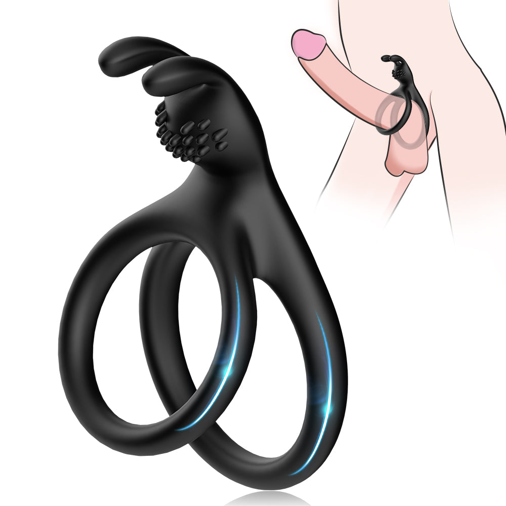 Rabbit lock fine ring male wear lock fine ring sex adult products toy ring