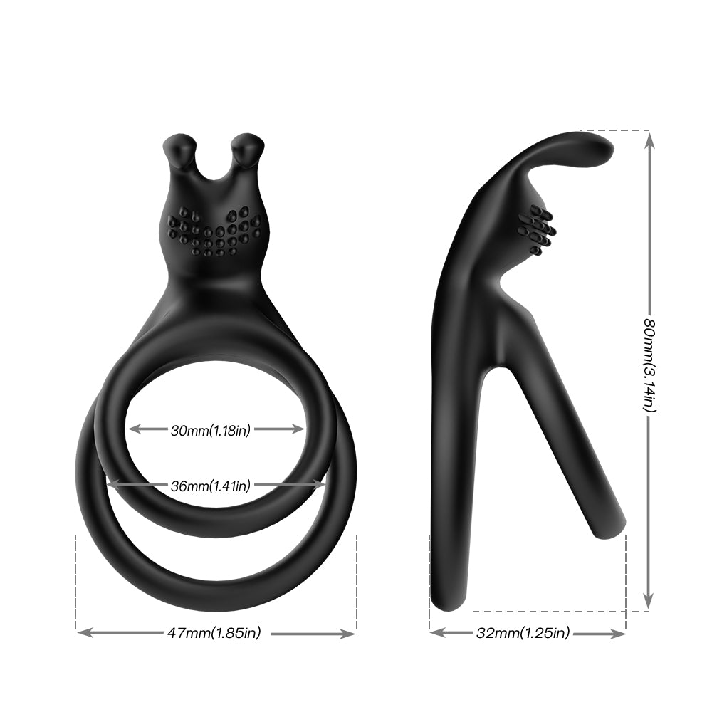 Rabbit lock fine ring male wear lock fine ring sex adult products toy ring