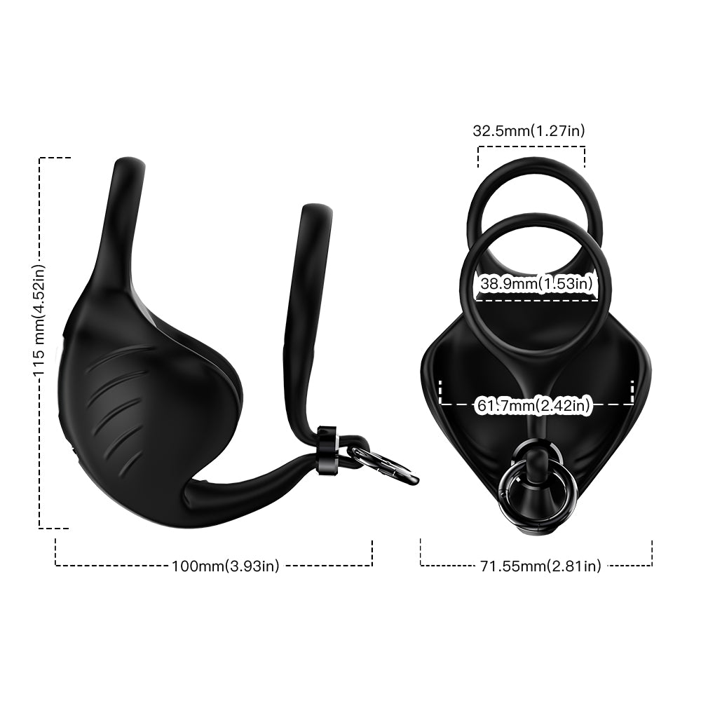 USK-C16 All-inclusive lock essence ring men wear massage silicone bondage egg ring trainer sex products