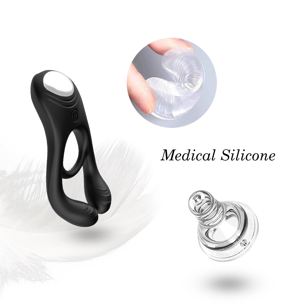 Lock fine ring men's penis ring couple resonance men and women share vibration delay ring sheep eye ring sex toys