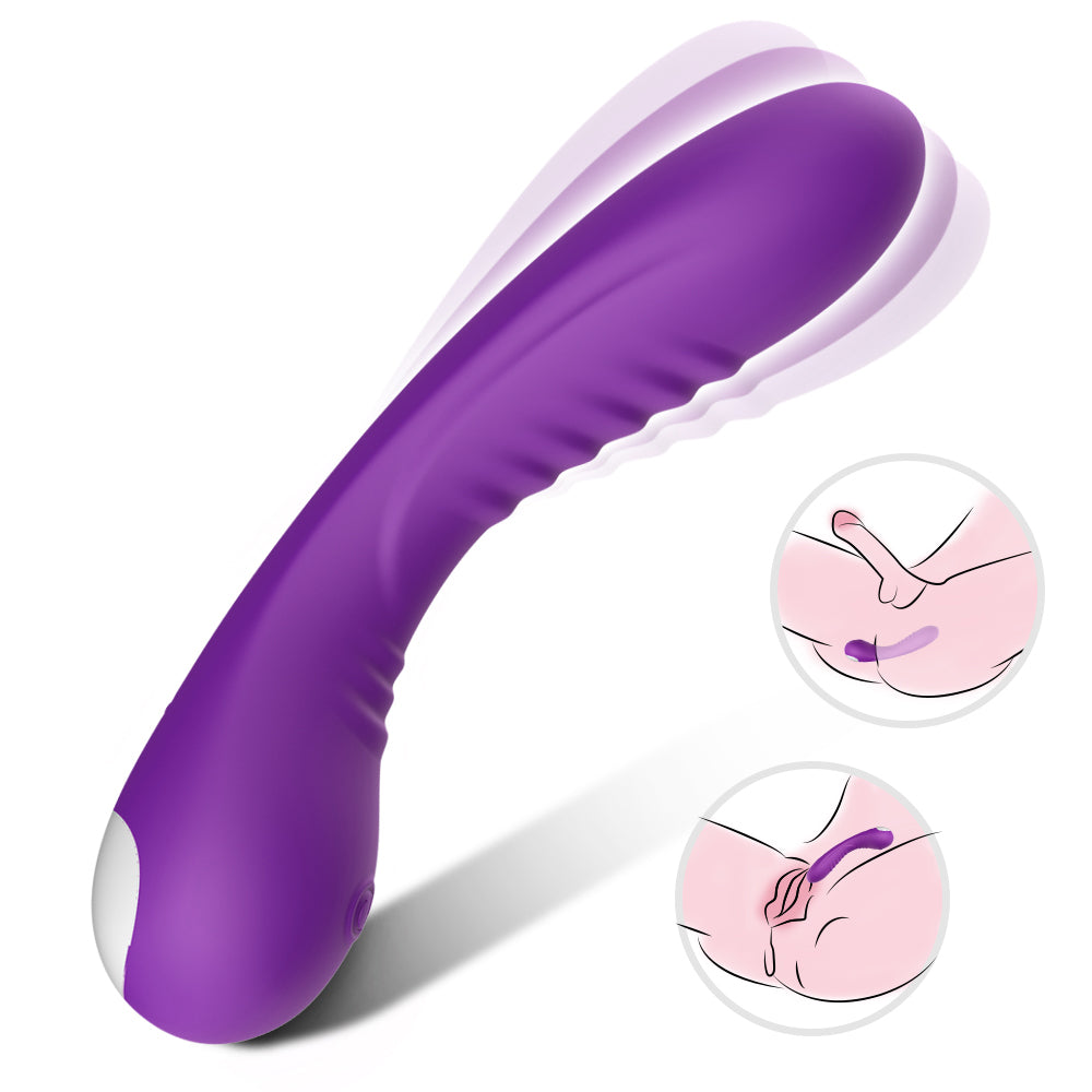 Magnetic charging single head vibrator pink sex toy female masturbation device purple