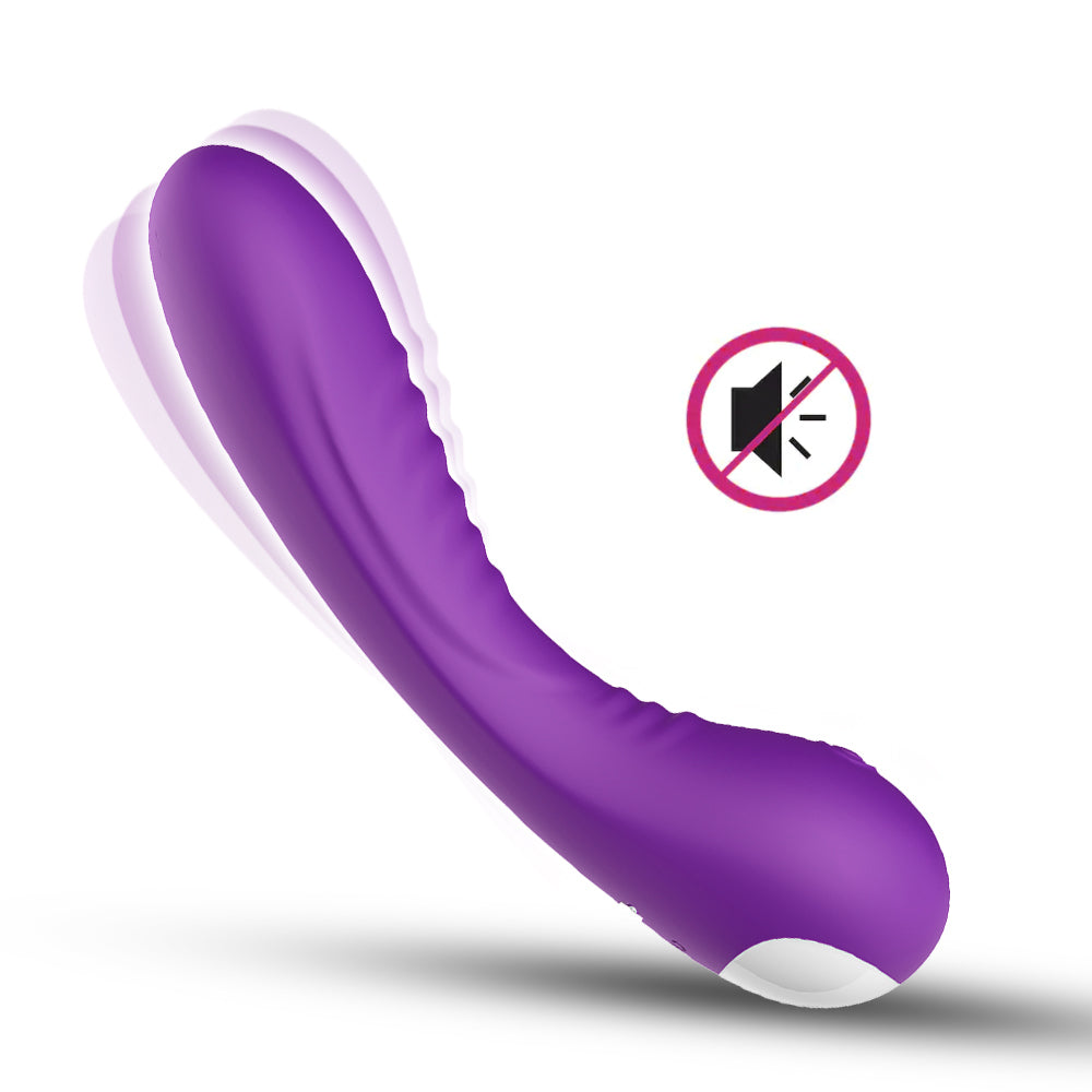 Magnetic charging single head vibrator pink sex toy female masturbation device purple