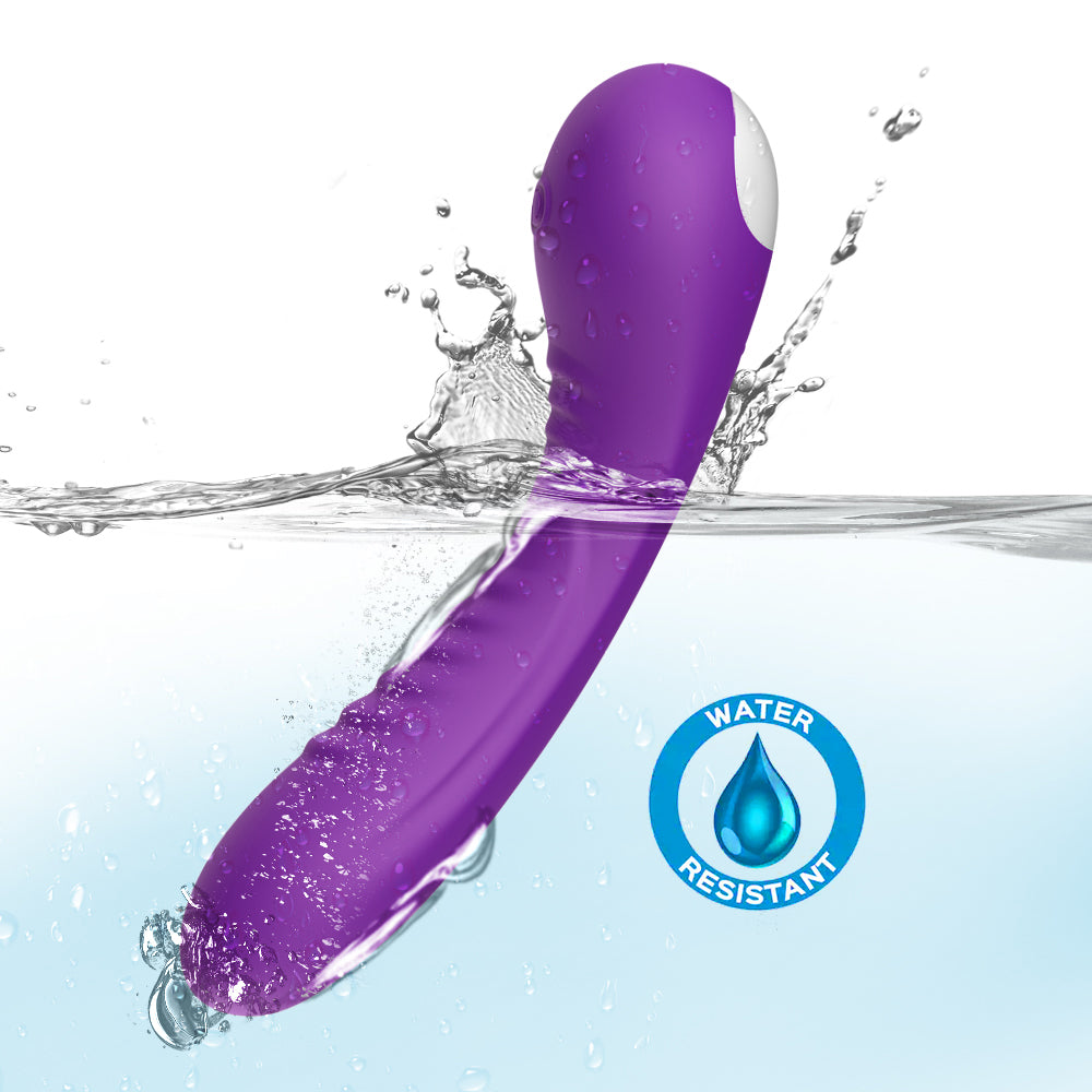 Magnetic charging single head vibrator pink sex toy female masturbation device purple