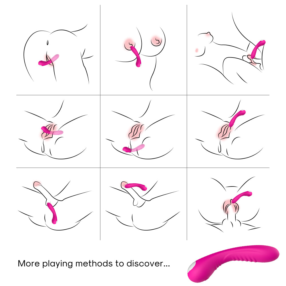 Magnetic charging single head vibrator pink sex toy female masturbation device purple