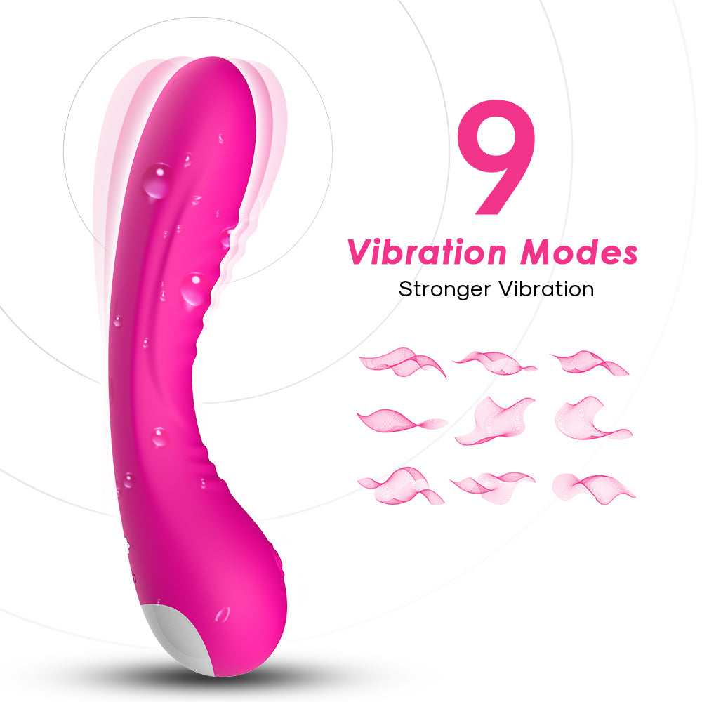 Magnetic charging single head vibrator pink sex toy female masturbation device purple