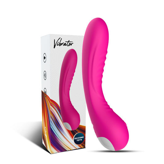 Magnetic charging single head vibrator pink sex toy female masturbation device purple