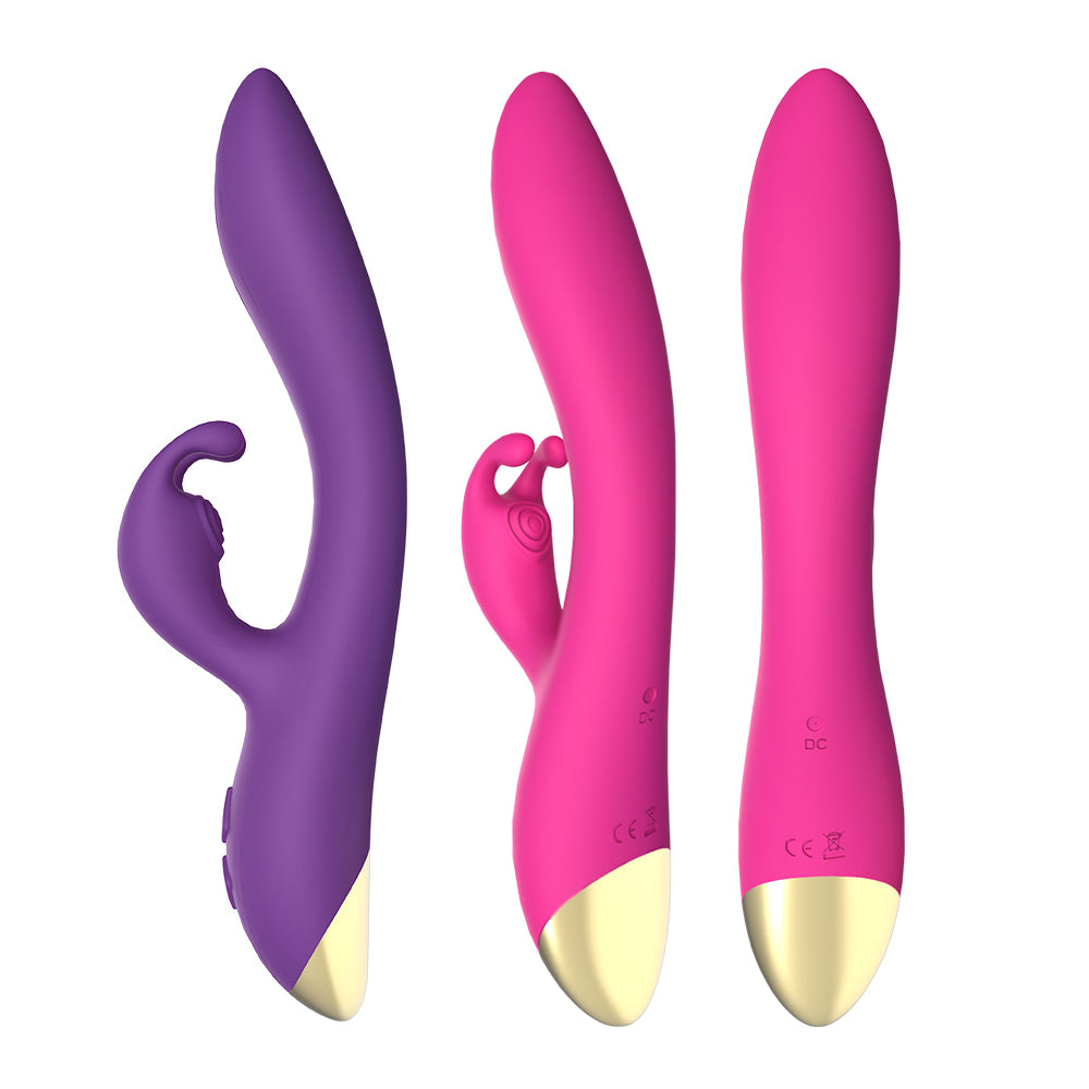 Silicone rechargeable double-headed G-spot vibrator sex toys adult female silent masturbation device