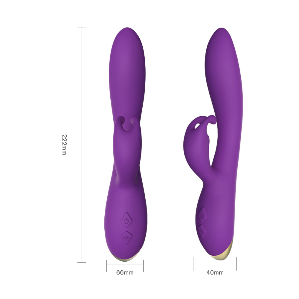 Silicone rechargeable double-headed G-spot vibrator sex toys adult female silent masturbation device