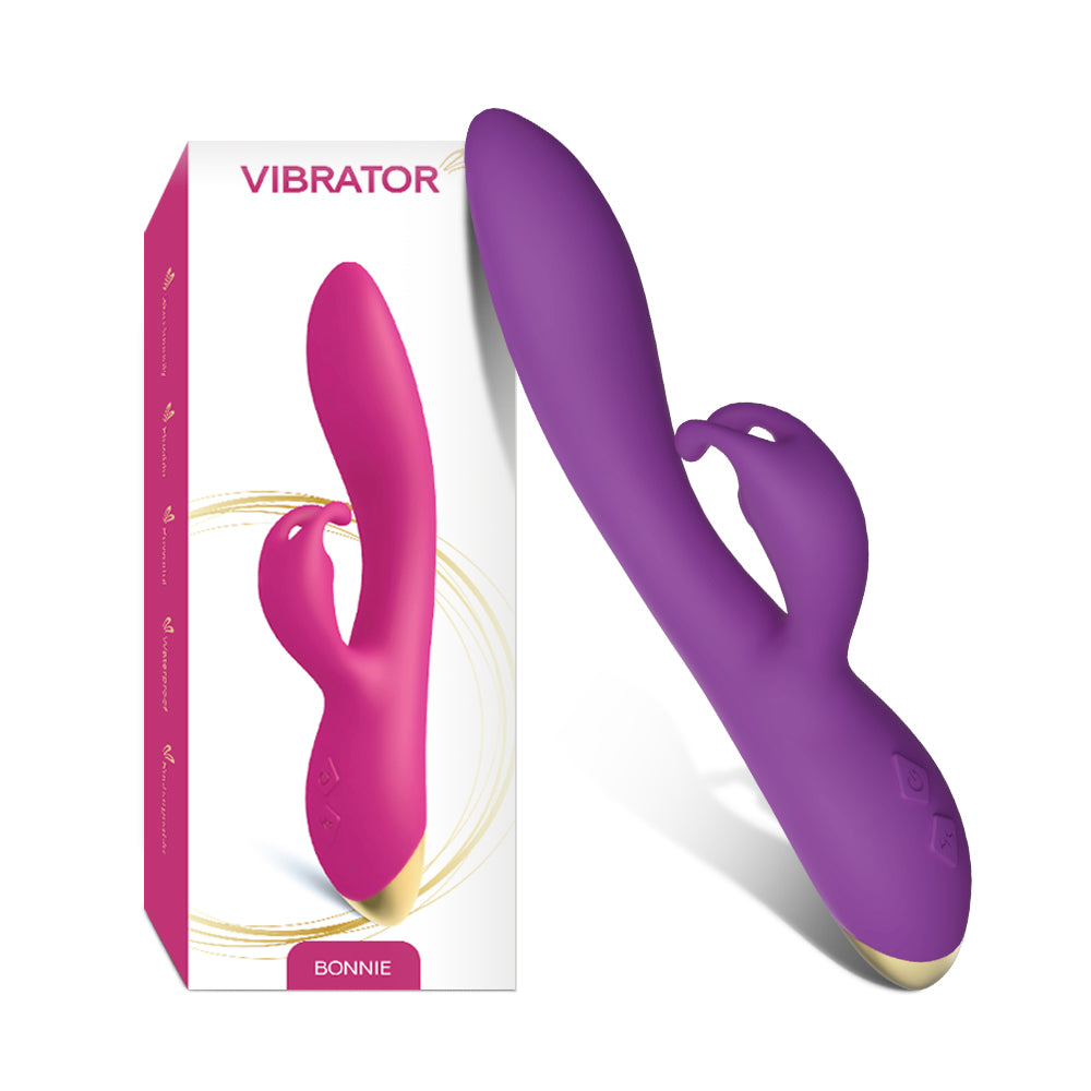 Silicone rechargeable double-headed G-spot vibrator sex toys adult female silent masturbation device